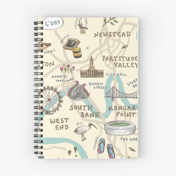 Item preview, Map of Brisbane, Australia - Teal designed and sold by Those Pencil Shavings.