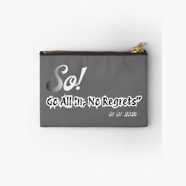 Item preview, Go All In No Regrets Motivational Mindset designed and sold by LANCEWISEMEDIA.