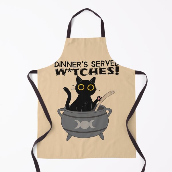 Item preview, DINNER'S SERVED WITCHES! Black Cat designed and sold by JusTiceT-shirts.