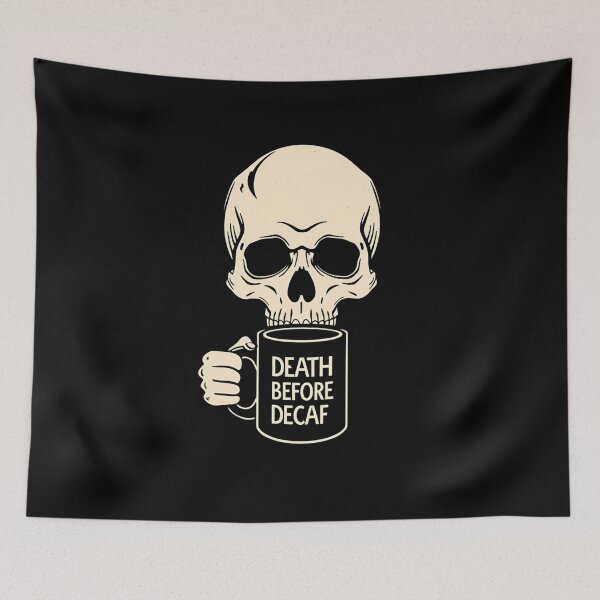 Item preview, Minimalist Skull Coffee Aesthetic designed and sold by ChicTrendz.