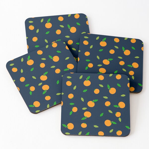Item preview, Korean Persimmon Pattern on Deep Navy – Traditional Oriental Design designed and sold by boonshop.