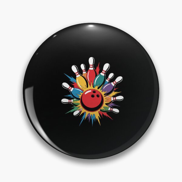 Item preview, Colorful Bowling Game Day Bowler Cute Colorsplash Ball \ designed and sold by ClassicAnthony.