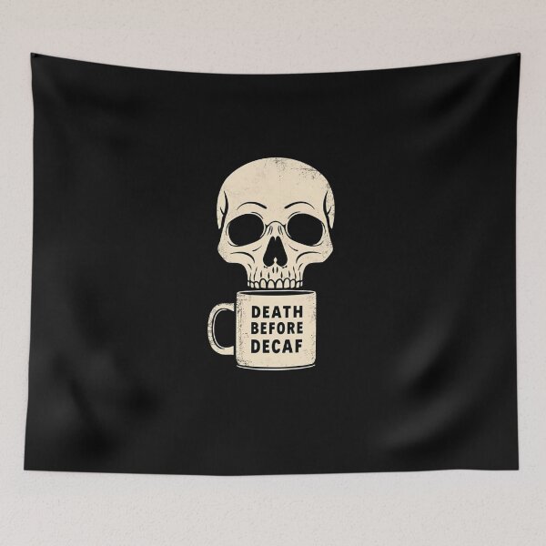 Item preview, Espresso Till Death Skull Art designed and sold by ChicTrendz.
