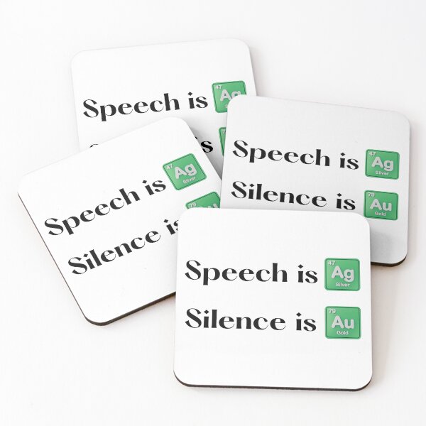 Item preview, "Speech is Ag, Silence is Au" designed and sold by R-creative75.