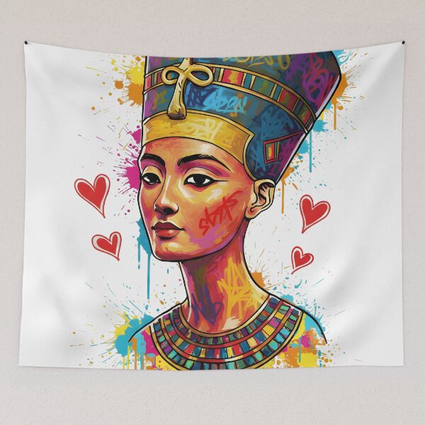 Item preview, Graffiti Queen Nefertiti designed and sold by R-B-Colors.