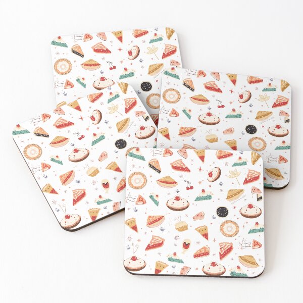 Item preview, Retro 1950s Pie Pattern – Whimsical Vintage Desserts designed and sold by The-HistoryGirl.