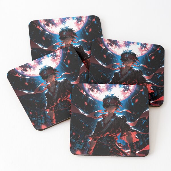 Item preview, Anime Character Under Full Moon designed and sold by Neural Dream.