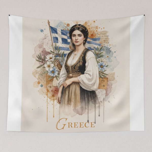 Item preview, Hellenic Muse: A Tribute to Greek Heritage and Feminine Grace designed and sold by ForeverPrintsOK.