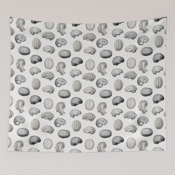 Item preview, Vintage Brain Anatomy Illustrations designed and sold by idovedesign.