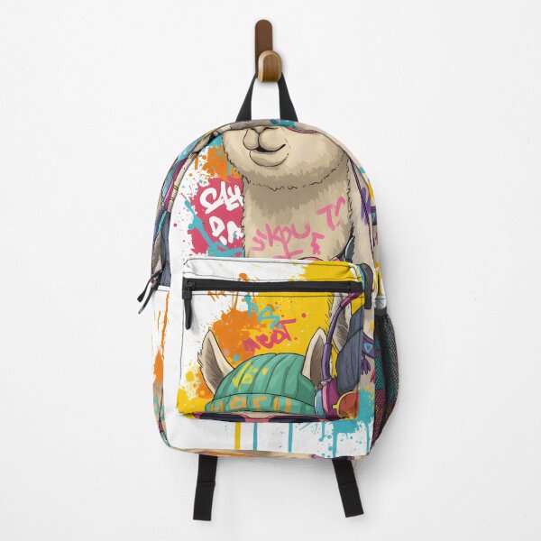 Item preview, Cool Llamas with Headphones – Urban Street Art Alpaca Design designed and sold by R-B-Colors.