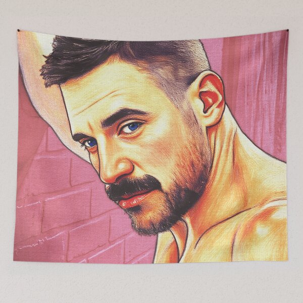 Item preview, Muscle Hunk with Blue Eyes III designed and sold by Hunkyismything.