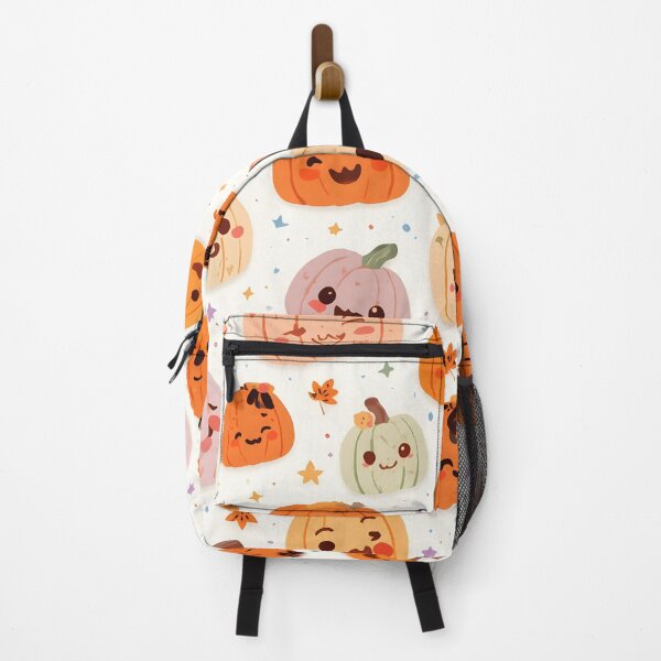 Item preview, Pastel Pumpkin Patch: Kawaii Autumn Seamless Pattern designed and sold by MoonlitDoodles1.