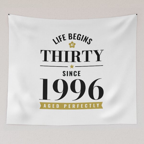 Item preview, 30 Years Old Life Begins At Thirty 1996 30th Birthday designed and sold by CG Studio.