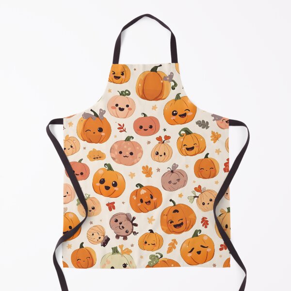 Item preview, Happy Halloween Kawaii Pumpkins: Soft Fall Orange Beautiful designed and sold by MoonlitDoodles1.