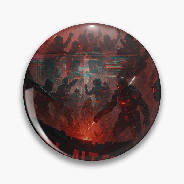 Item preview, Glitch-Infused Battle in Dystopian Night designed and sold by AbstractAnom.