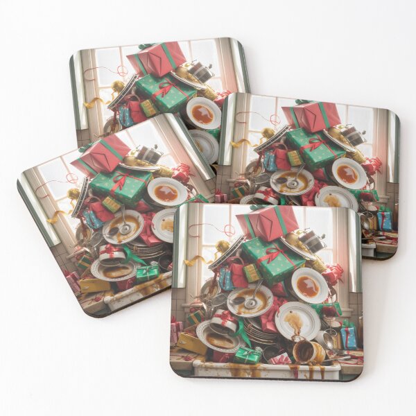 Item preview, Merry Mess Funny Christmas Aftermath Satirical Still Life designed and sold by chattsuede.