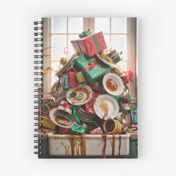 Item preview, Merry Mess Funny Christmas Aftermath Satirical Still Life designed and sold by chattsuede.