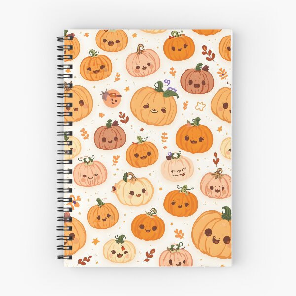 Item preview, Subtle Autumn Pumpkins: Kawaii Watercolor Orange Crush designed and sold by MoonlitDoodles1.