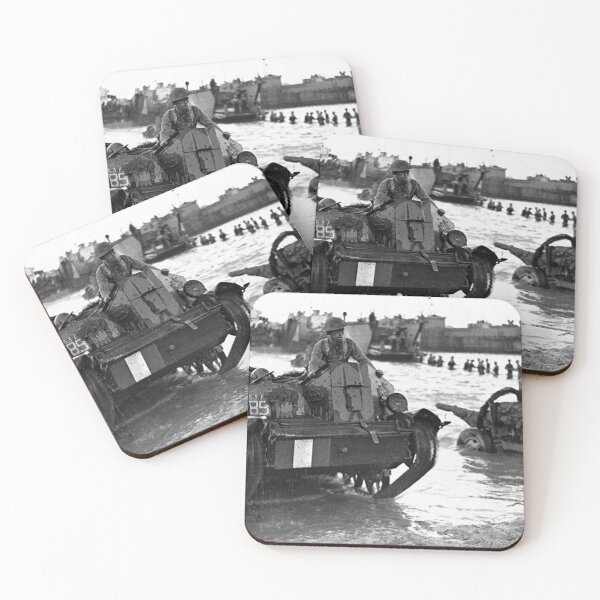 Item preview, A British Universal Carrier Mark I comes ashore during the invasion of Sicily on July 10, 1943. designed and sold by Military Machine History.