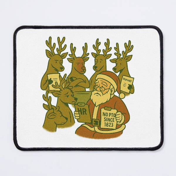Item preview, Reindeer HR Meeting – No PTO Since 1823 | Funny Christmas Workplace Design designed and sold by SilknMarble.