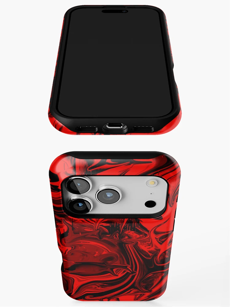Thumbnail 3 of 4, iPhone Case, Digital abstract R 2 designed and sold by studioabstract.