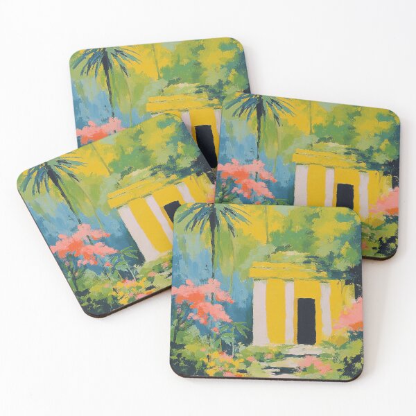 Item preview, Yellow garden house in Impressionism designed and sold by ArtHouseNiklas.