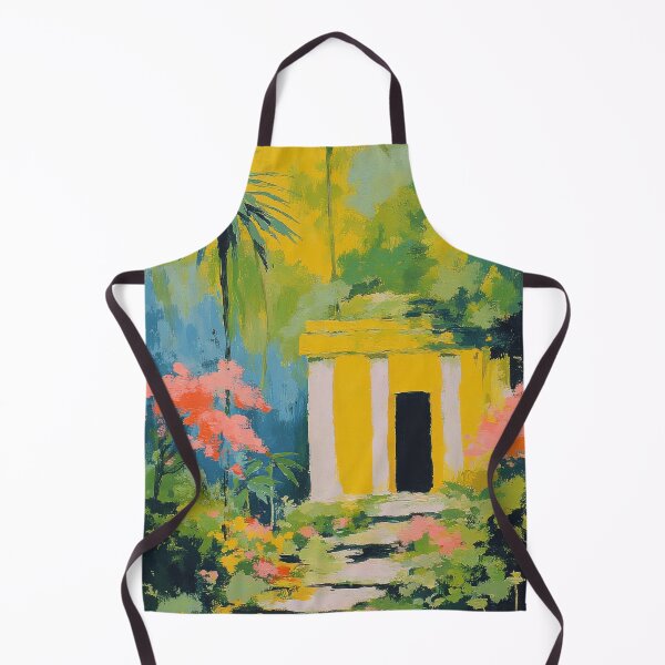 Item preview, Yellow garden house in Impressionism designed and sold by ArtHouseNiklas.