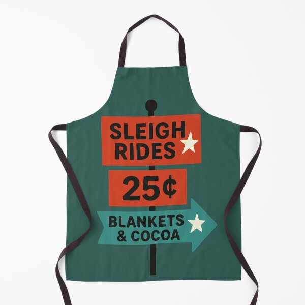 Item preview, Sleigh Rides Sign – Vintage Winter Arrow Sign with Blankets & Cocoa designed and sold by PrintSmithArt.