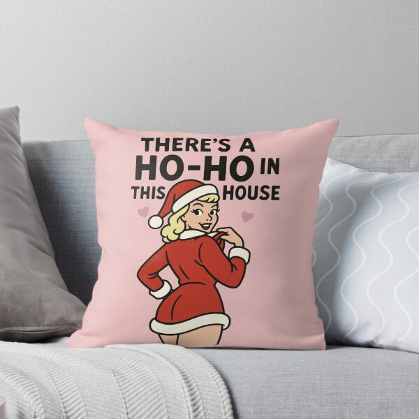 Item preview, There’s a Ho-Ho in This House – Retro Pin-Up Christmas Design designed and sold by PrintSmithArt.