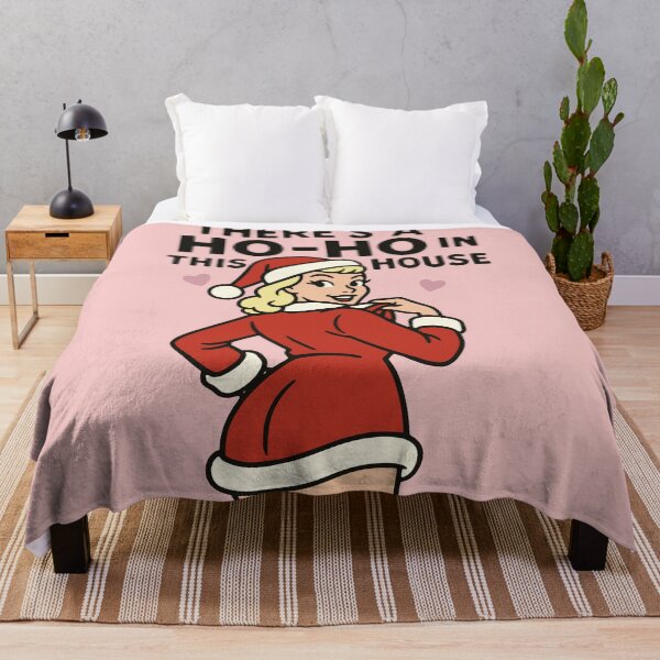 Item preview, There’s a Ho-Ho in This House – Retro Pin-Up Christmas Design designed and sold by PrintSmithArt.