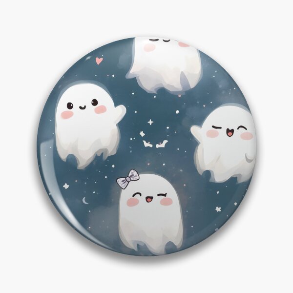 Item preview, Sweet Ghostly Flight: Soft Blue Midnight Spirits Ghostly Poltergeist Friendly designed and sold by MoonlitDoodles1.