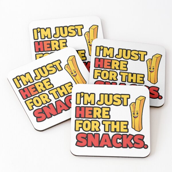 Item preview, Just Here For  The Snacks Pop  Art French Fry design designed and sold by MofazStyle.