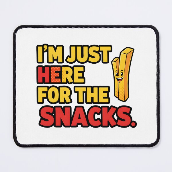 Item preview, Just Here For The Snacks Pop Art French Fry design designed and sold by MofazStyle.