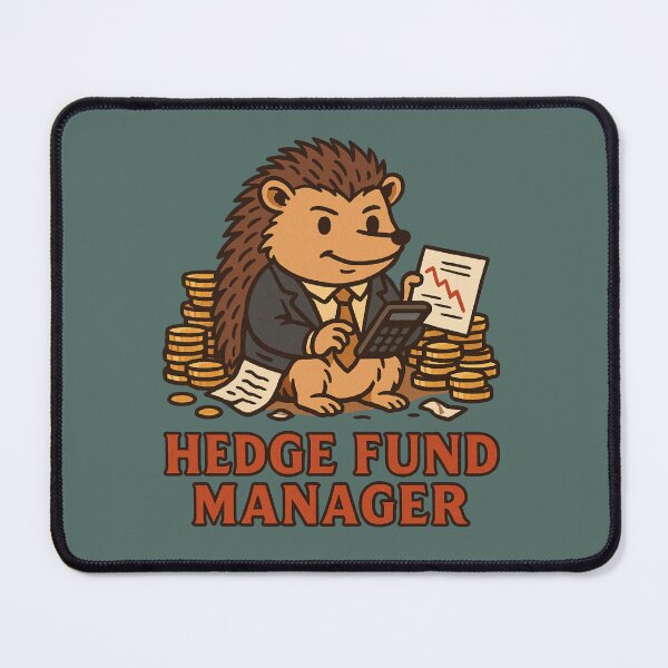 Item preview, Hedge Fund Manager – Funny Retro Hedgehog Finance designed and sold by OddJobsOnly.