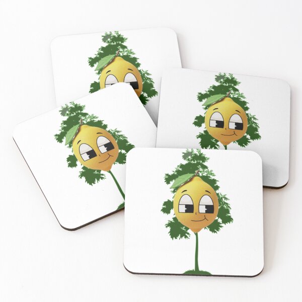 Item preview, Smiling Lemon on Tree Cartoon Illustration designed and sold by nada-art.