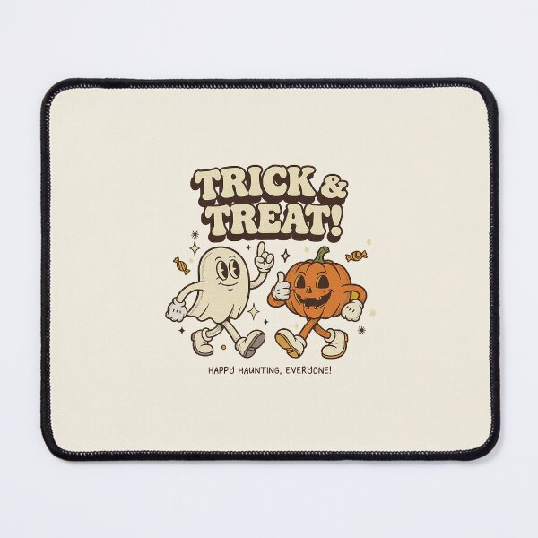 Item preview, Trick Treat Happy Haunting Retro Ghost Pumpkin designed and sold by HoopeStylee.