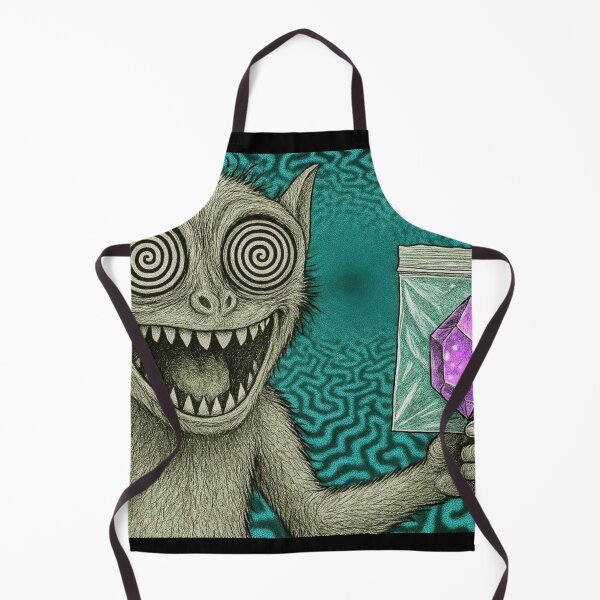 Item preview, Crystal Mind – Psychedelic Lemur with Amethyst Energy designed and sold by DarkSpaceVibes.