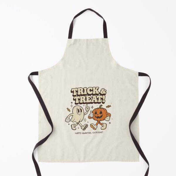 Item preview, Trick Treat Happy Haunting Retro Ghost Pumpkin designed and sold by HoopeStylee.