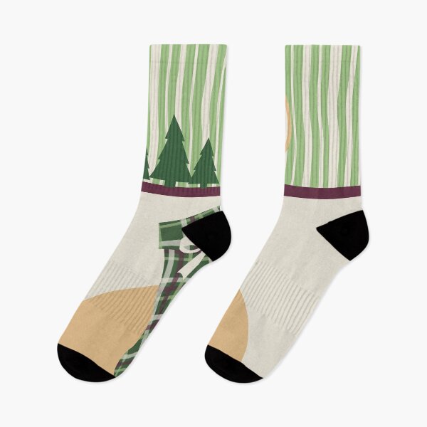 Item preview, Bows, Bells and Plaid Stockings by the Christmas Fireplace designed and sold by Lyman Creative Co..