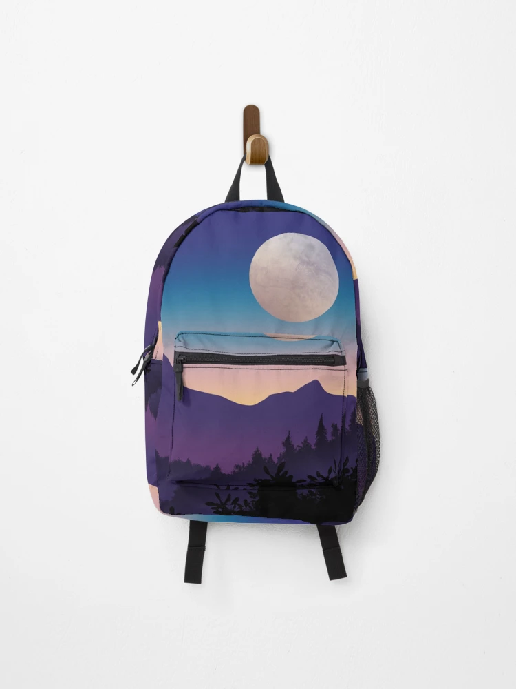 Thumbnail 1 of 3, Backpack, Amethyst mountains designed and sold by RZSTNCE.