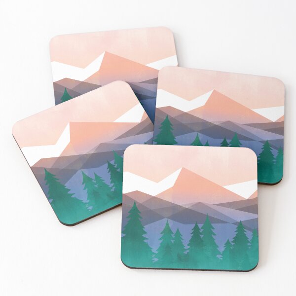 Item preview, Alpine Timberline - Pink designed and sold by Skyline-Art-Inc.