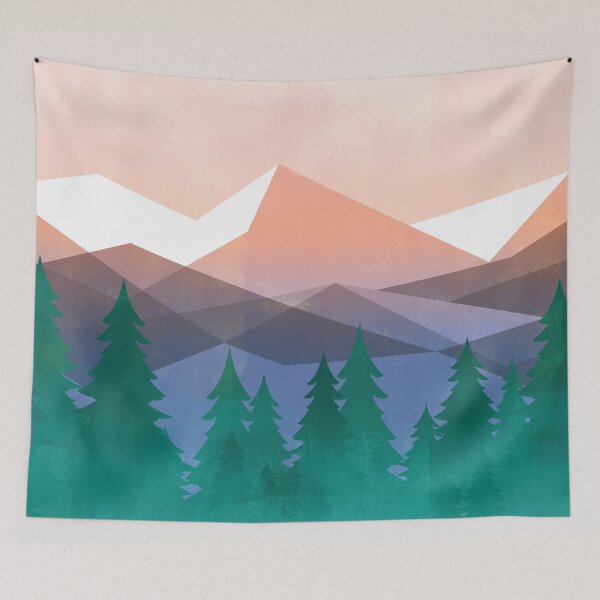 Item preview, Alpine Timberline - Pink designed and sold by Skyline-Art-Inc.