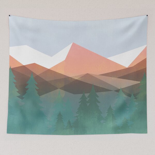 Item preview, Alpine Timberline - Blue designed and sold by Skyline-Art-Inc.