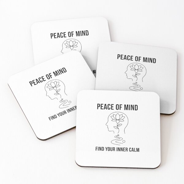 Item preview, Peace of Mind Minimalist Tee -Find Your Inner Calm Zen Design designed and sold by MINIMA.LIGN.