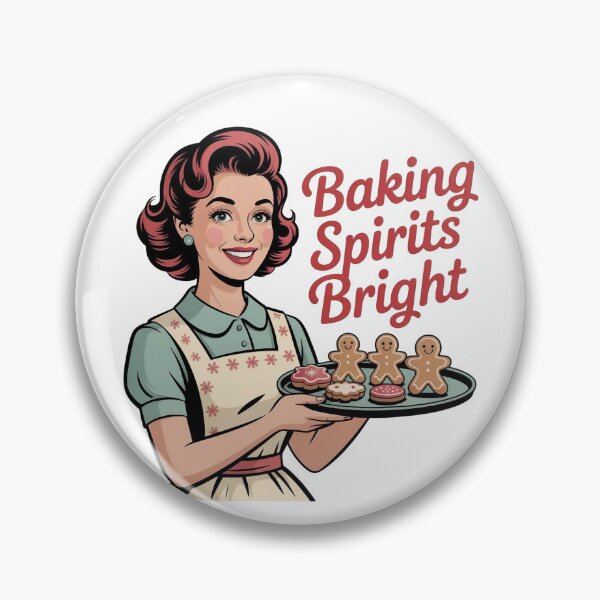 Item preview, Baking Spirits Bright – Vintage Retro Christmas designed and sold by WikaKowalczyk.
