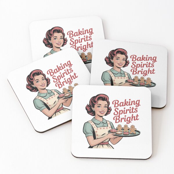 Item preview, Baking Spirits Bright – Vintage Retro Christmas designed and sold by WikaKowalczyk.