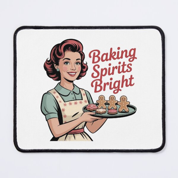 Item preview, Baking Spirits Bright – Vintage Retro Christmas designed and sold by WikaKowalczyk.