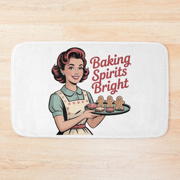 Item preview, Baking Spirits Bright – Vintage Retro Christmas designed and sold by WikaKowalczyk.