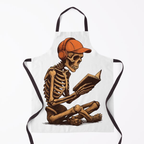Item preview, Skeleton Reader – Orange Cap & Headphones Anime Art designed and sold by FUIRY .