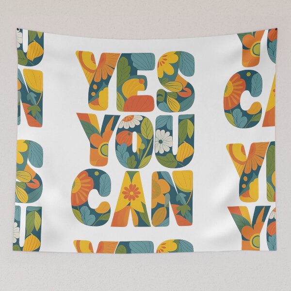 Item preview, YES YOU CAN Collection - Motivational T-shirts and Accessories - Colorful and Cheerful Design designed and sold by XNewStore.
